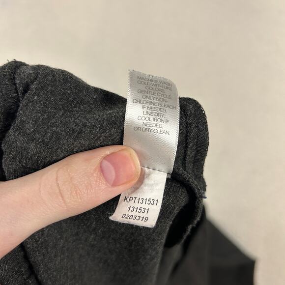 J Jill Womens Size L Ponte Slim Leg Pull On Pants Casual Classic Dress Dark Gray - Picture 9 of 10